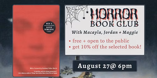 Horror Book Club: "RED X"