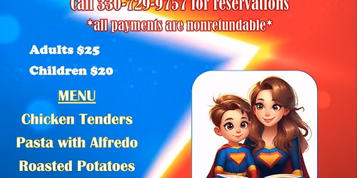 Mother-Son Dance with Superman & Super Girl