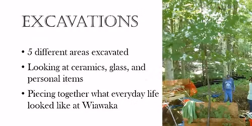 Wiawaka\u2019s Archeology Dig