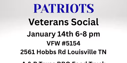 Pints with Patriots Veterans Social
