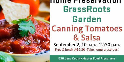 GrassRoots Garden Canning Tomatoes and Salsa Workshop