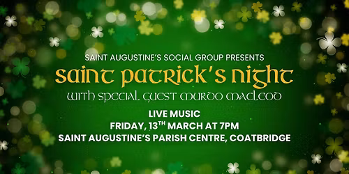 St Patrick's Night with Special Guest Murdo MacLeod