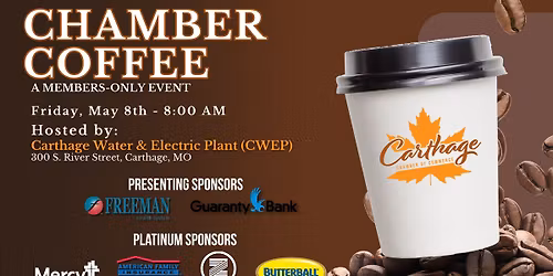 Chamber Coffee - Carthage Water & Electric Plant (CWEP)