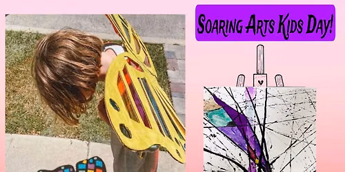 Soaring Arts Kids Days: Create Butterfly Wings and an Abstract Marble Painting!