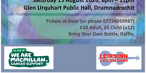 MacMillan Cancer Support Charity Ceilidh Dance