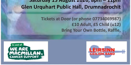 MacMillan Cancer Support Charity Ceilidh Dance