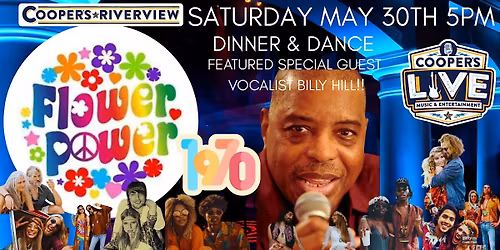 Flower Power Band w  Vocalist Billy Hill - Dinner & Dance Party at Cooper's