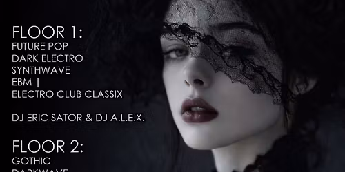 Darkflower Noire - Gothic - Darkwave - Future Pop - Dark Electro - Industrial - Dark 80 auf 2 Floors