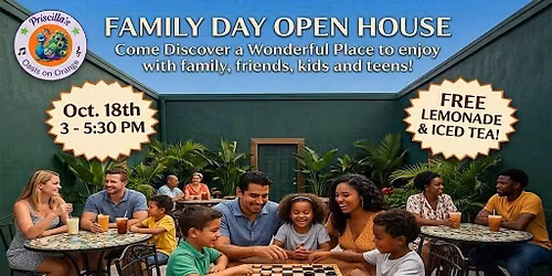 FAMILY DAY & OPEN HOUSE - Screen Free Activities - Board Games, No Alcohol