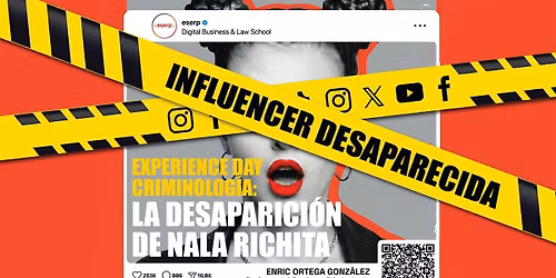 Experience Day Criminolog\u00eda: La desaparici\u00f3n de Nala Richita  BCN. 20.05.26