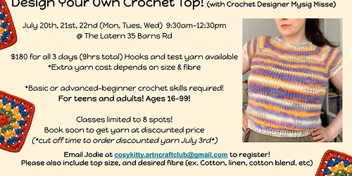 Design Your Own Summer Crochet Top! (with Crochet Designer Mysig Misse)