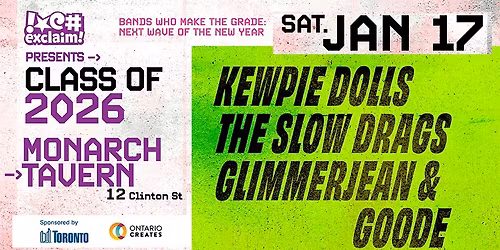 Class Of 2026: The Kewpie Dolls, The Slow Drags, Glimmerjean & Goode at The Monarch