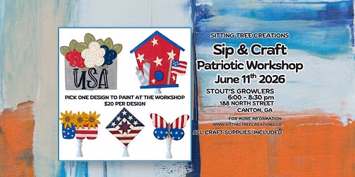 Sip and Craft Patriotic Display Workshop