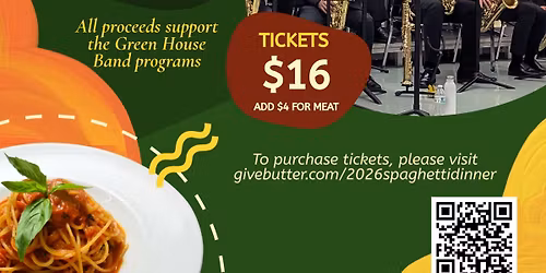 5th Annual PCHS Band Spaghetti Dinner