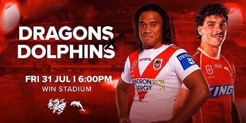 2026 NRL Telstra Premiership - Dragons v Dolphins
