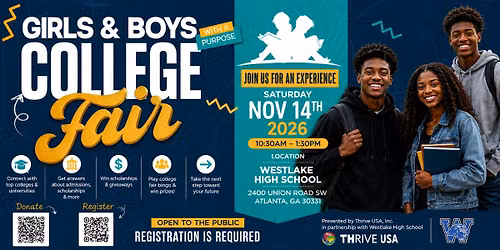 3rd Annual Girls and Boys with a Purpose College Fair