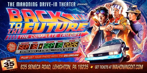 BACK TO THE FUTURE TRILOGY w\/ Delorean Live!