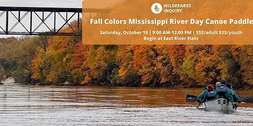 Fall Colors Mississippi River Day Canoe Paddle