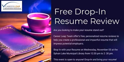 Free Drop-In Resume Reviews