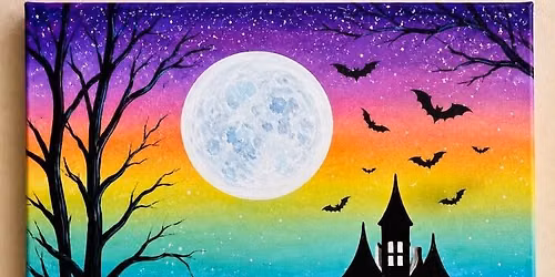 Kids Glow in the Dark Halloween Paint Night & Dinner 