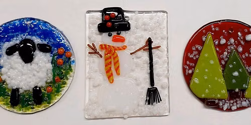*CHRISTMAS IN JULY!!* Fused Glass Holiday Ornaments