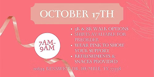 KBLWALKCLUB - 1st ANNUAL BREAST CANCER AWARENESS WALK
