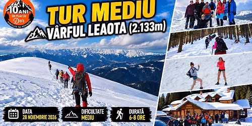 Tur mediu - V\u00e2rful Leaota (2.133m)