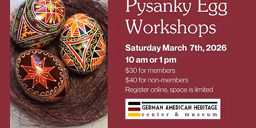 Pysanky Egg Workshop - 10 am