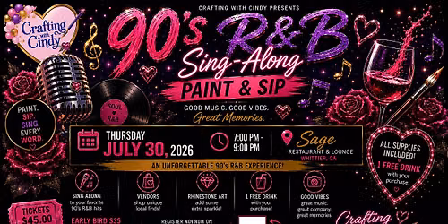 90\u2019s R&B Sing-Along Paint & Sip | Sage Restaurant & Lounge