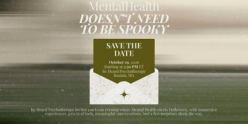 Mental Health Doesn't Need To Be Spooky