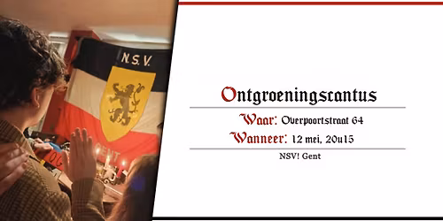 Ontgroeningscantus | NSV! Gent