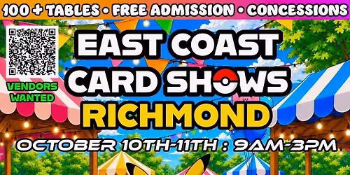 FREE Pok\u00e9mon & Sports Card Show - Richmond, VA - October 10-11, 2026