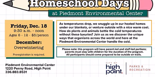Elementary\/Middle Homeschool Days - Overwintering