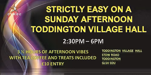 Strictly Easy on a Sunday Afternoon Toddington Village Hall Aug 23rd.