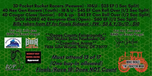 Barrels & Bills - FREE $$ Sidepot at Finals!