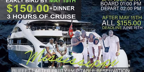 All White Boat Party + Afrobeat + Dinner