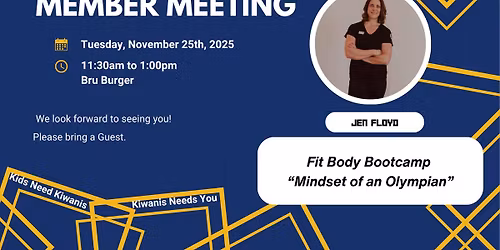 Kiwanis Member Meeting 