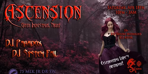 Ascension: Goth Industrial Night at The Masquerade (18+)
