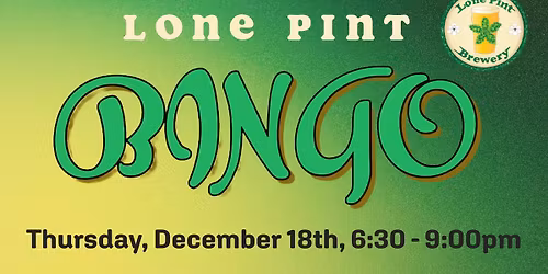Lone Pint Bingo
