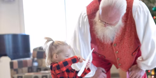 Cinnamon rolls and Santa