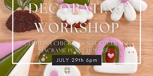 Wednesday July 29th- Cookie Decorating with Beehive Cookie Co 6pm
