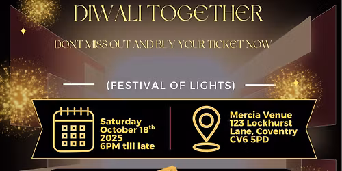 AMG Events present 2025 Diwali Dinner and Dance