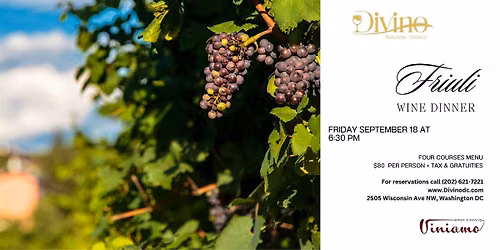 Friuli Wine Dinner with Antonutti