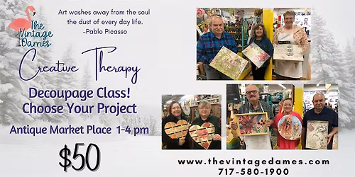 Decoupage Class!  Choose Your Project!