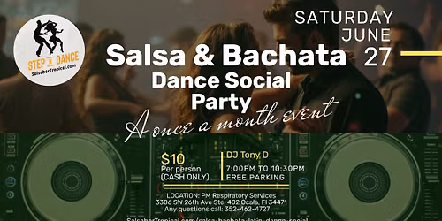 Salsa and Bachata Dance Social in June