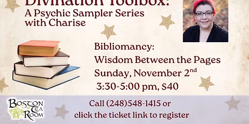Divination Toolbox with Charise: Bibliomancy~ Wisdom Between the Pages