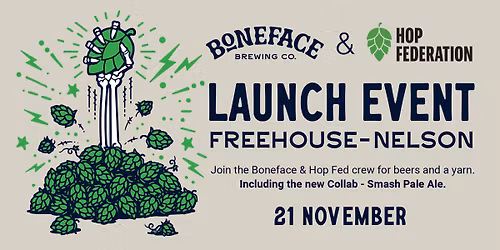 Boneface Brewing + Hop Federation Colab Launch Event