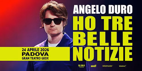 \ud83c\udfadANGELO DURO - HO TRE BELLE NOTIZIE