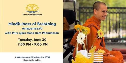 Mindfulness with Walk for Peace Buddhist monk at Grant Park Meditation