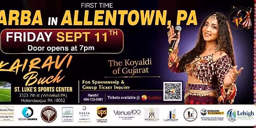 Kairavi Buch Live Garba Night 2026 in Lehigh Valley\/Philadelphia